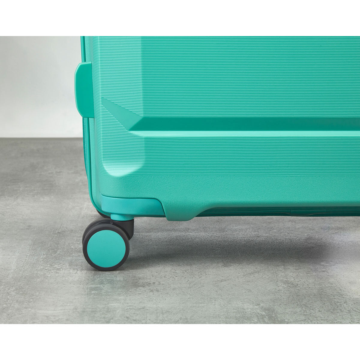 Rock Tulum turquoise hardside luggage set (British brand)