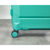 Rock Tulum turquoise hardside luggage set (British brand)