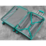 Rock Tulum turquoise hardside luggage set (British brand)