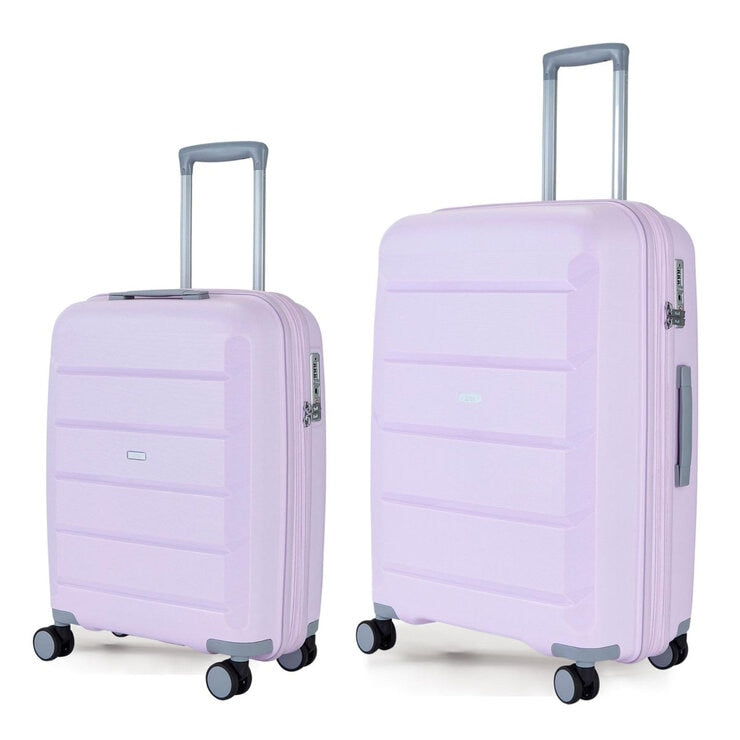 Rock Tulum hardside luggage set in cabin and medium sizes - British product