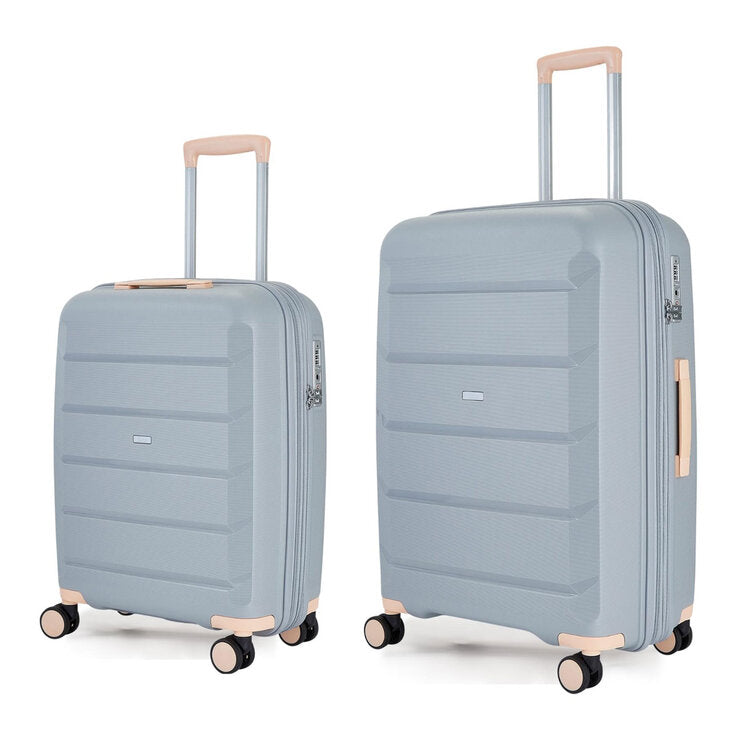 Rock Tulum hardside luggage set in cabin and medium sizes - British product