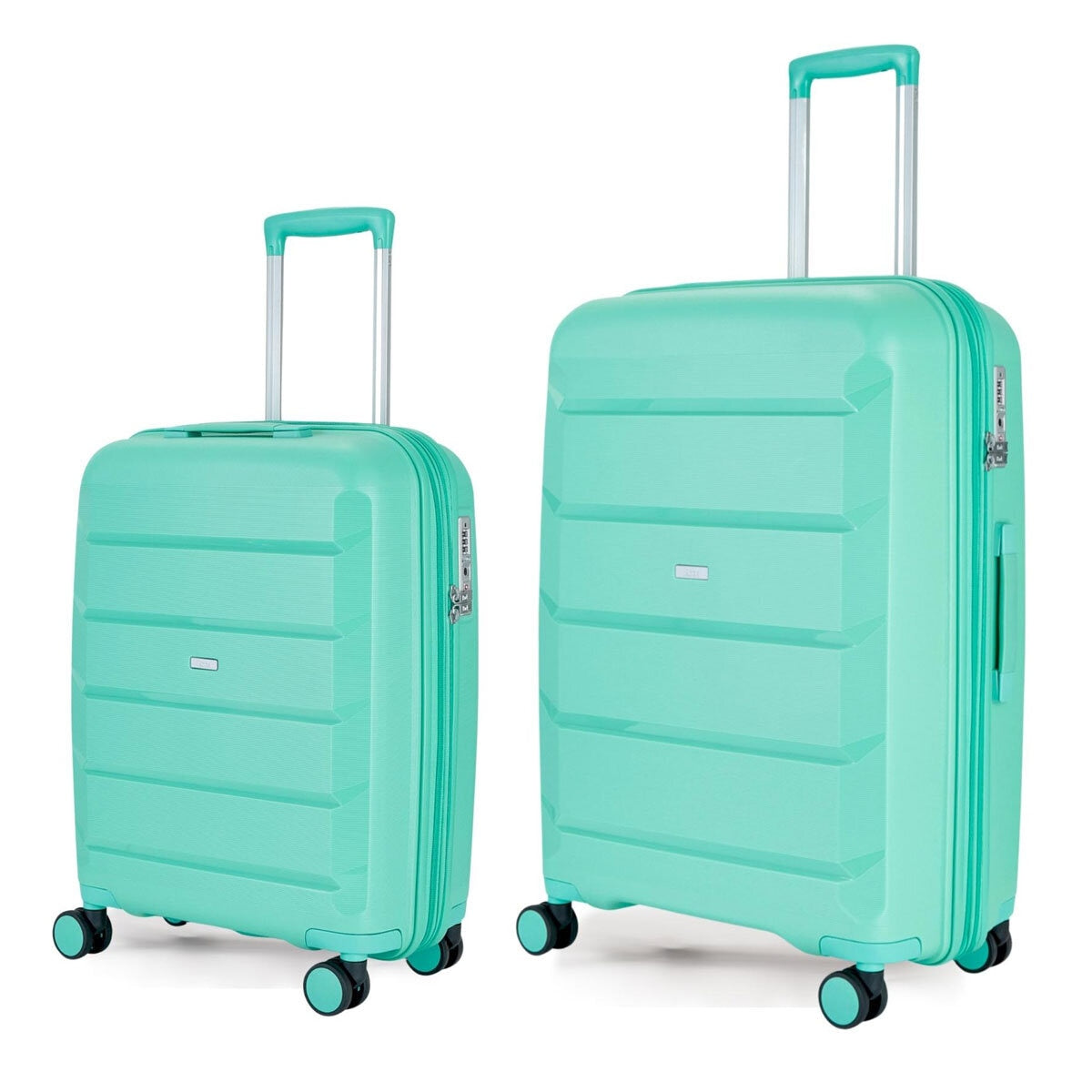 Rock Tulum hardside luggage set in cabin and medium sizes - British product
