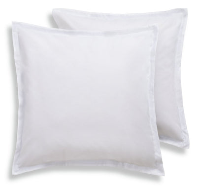 Argos Habitat Bomullsrik 180TC Kontinental Putevar Par Hvite Putevar 65x65cm - Kjøp online på McGrocer