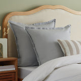 Habitat Cotton Rich 180TC Continental Pillowcase Pair Grey 65x65cm, UK version