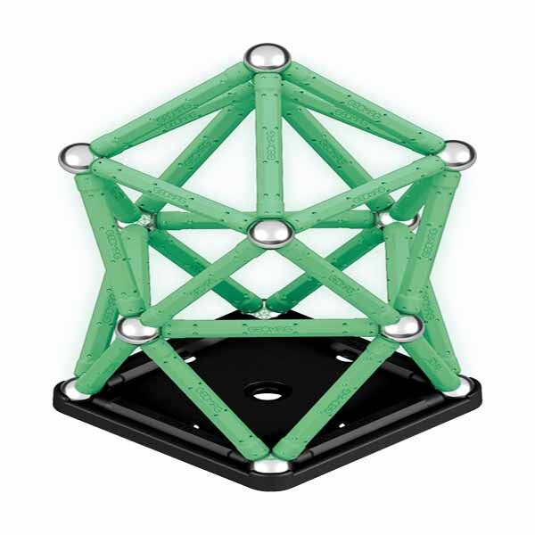 Geomag Glow magnetic shapes set 60 pieces - British product