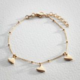 Revere gold plated heart bracelet - British product