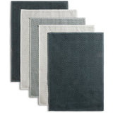 Habitat Zig Zag Terry tea towels pack of 5, UK version