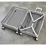 Rock hardside luggage set 3 piece white, imported from the UK
