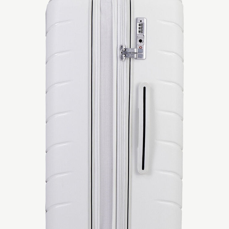 Rock hardside luggage set 3 piece white, imported from the UK