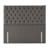 Pocket Spring Bed Co Ravello grey fabric headboard, imported from the UK