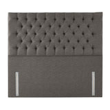 Pocket Spring Bed Co Ravello grey fabric headboard, imported from the UK