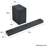 LG USC9S 3.1.3ch sound bar with wireless subwoofer, UK version