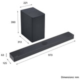 LG USC9S 3.1.3ch sound bar with wireless subwoofer, UK version