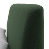Habitat Ren Kingsize fabric bed frame in moss green, UK version
