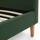 Habitat Ren Kingsize fabric bed frame in moss green, UK version