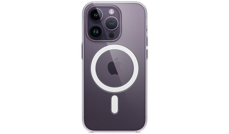 Apple clear phone case with MagSafe for iPhone 14 Pro, imported from the UK