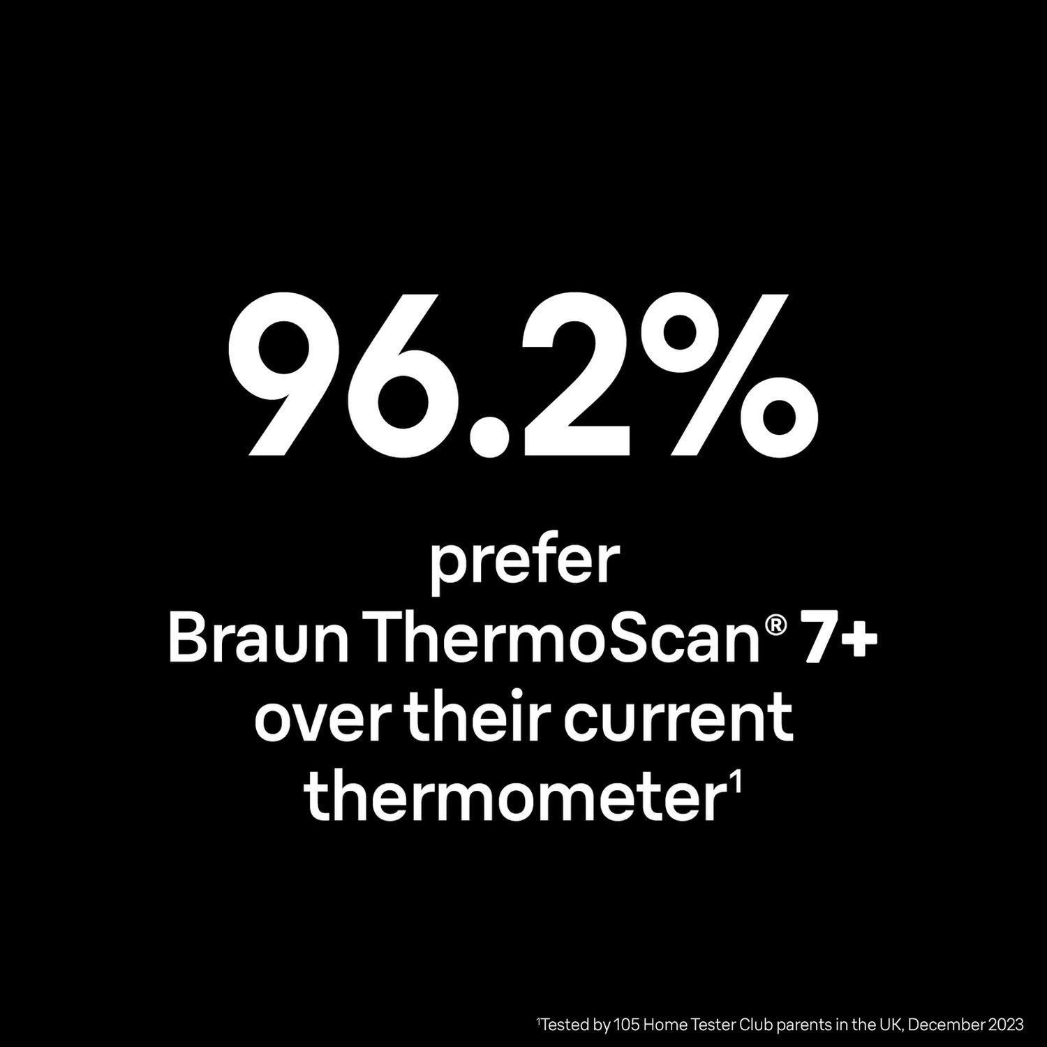Braun ThermoScan 7+ ear thermometer, imported from the UK