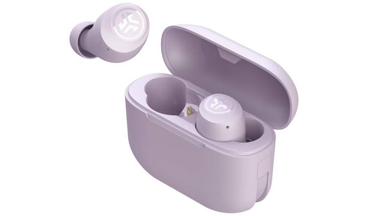 JLab GO Air Pop true wireless earbuds Lilac with charging case - British product