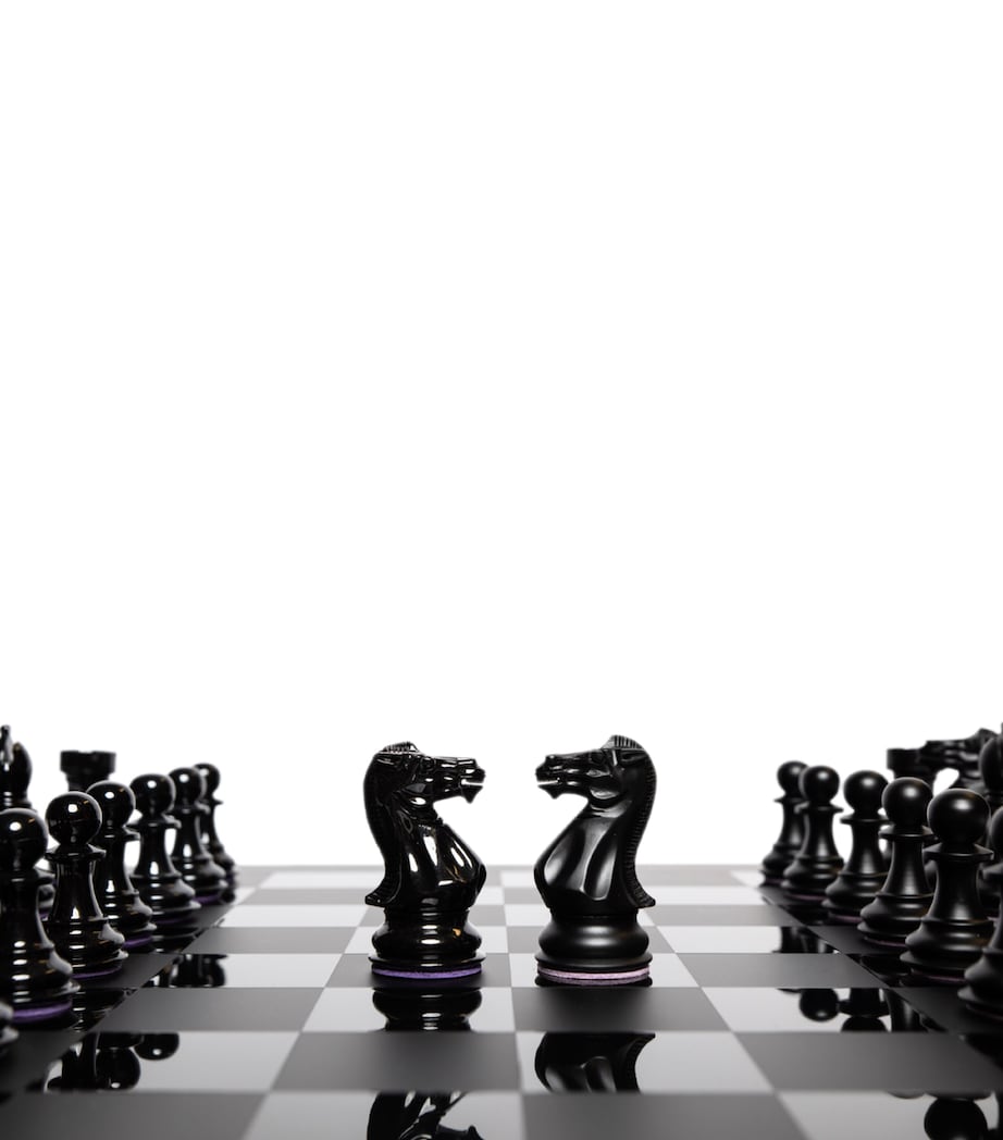 Purling Midnight Match chess set, imported from the UK