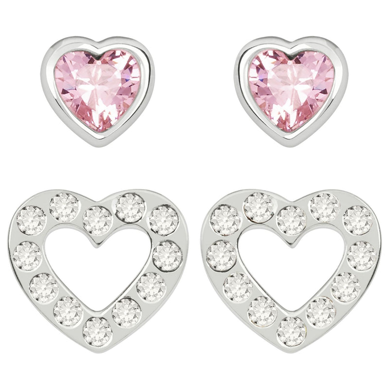Radley heart stud earrings set of two 9mm, imported from the UK