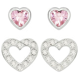 Radley heart stud earrings set of two 9mm, imported from the UK