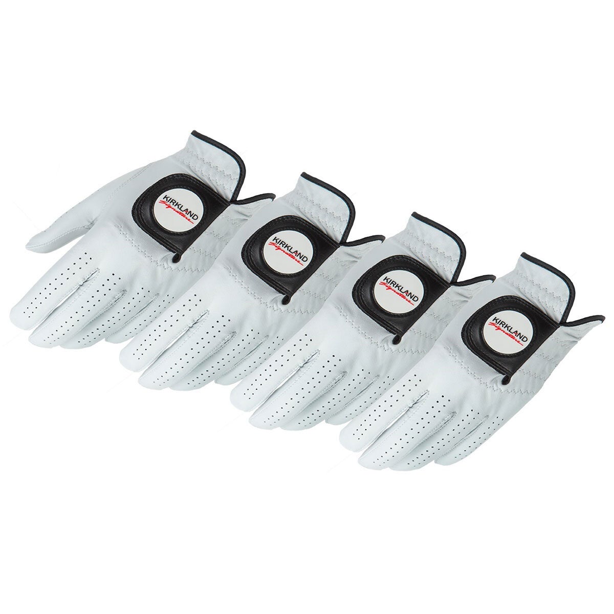 Kirkland Signature golf gloves 4 pack 4 sizes (British brand)