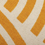 Habitat cotton flatweave runner with Global Swirl yellow pattern, 75x200cm, UK version