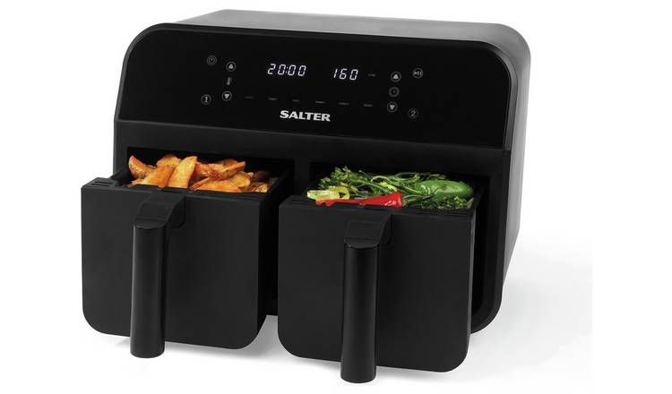 Salter Dual EK4750BLK 7.4L Air Fryer - Black