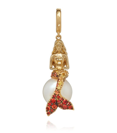 Harrods Annoushka x The Vampire's Wife Yellow Gold Mermaids Charm- Buy online at McGrocer