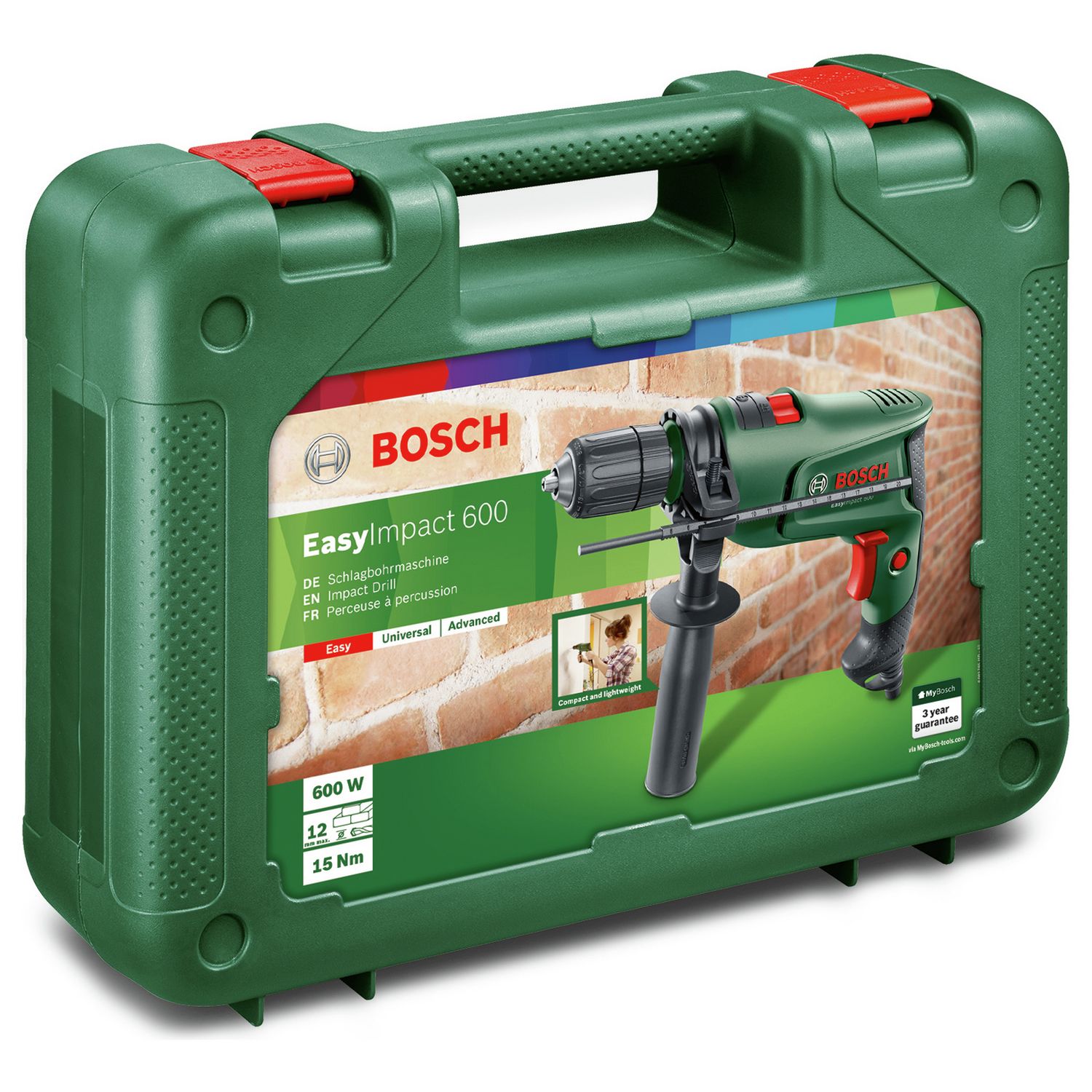 Bosch EasyImpact 600 corded hammer drill 600W - British product