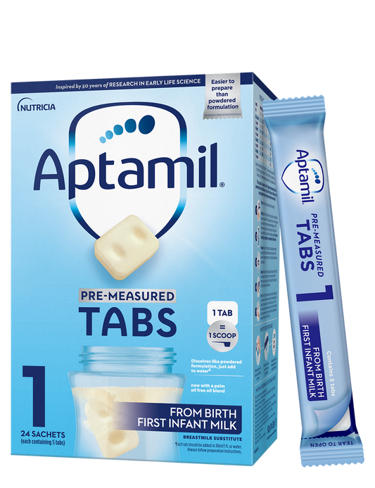 Aptamil® First Infant Milk Tabs, x24 sachets