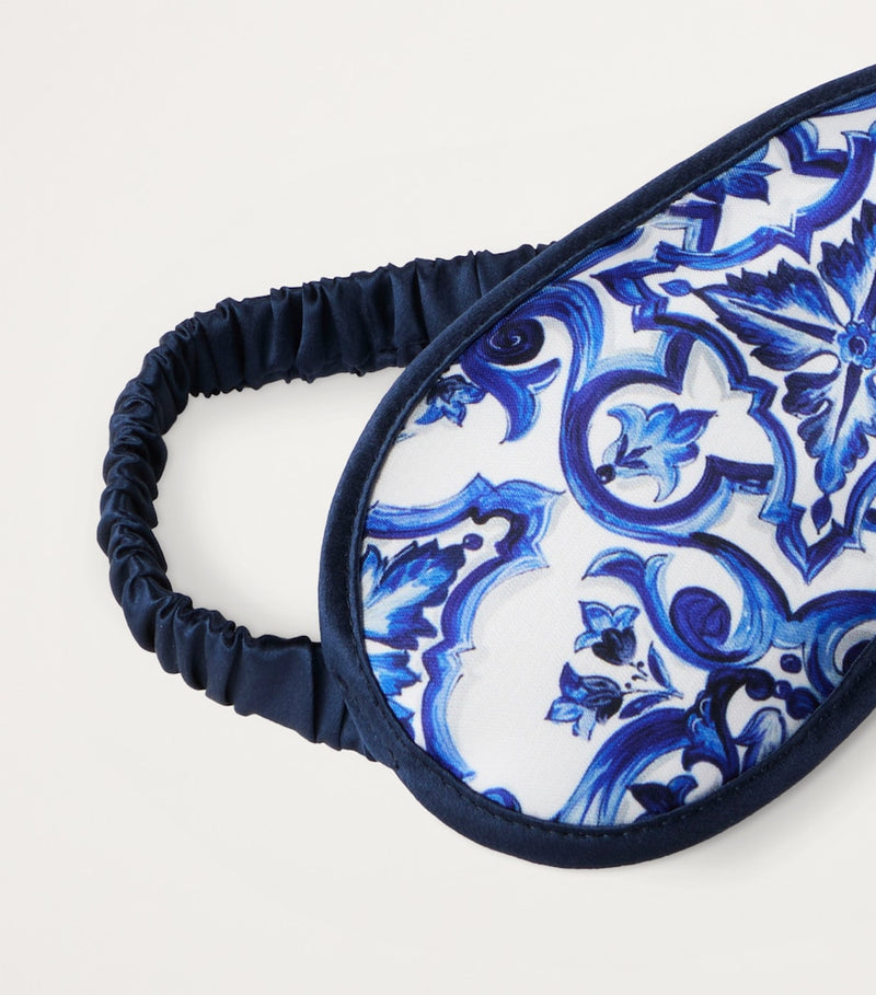 Dolce&Gabbana Casa Majolica travel set with sleep mask and slippers - British product