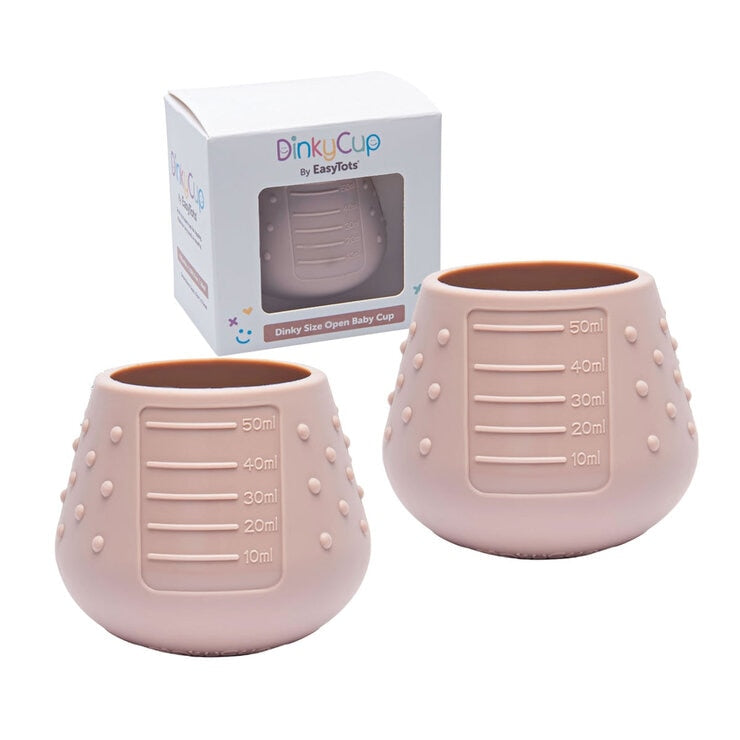 EasyTots Dinky Cup 2 pack 50ml silicone baby cup, UK version