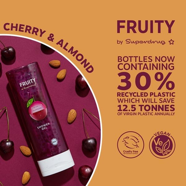 Fruity Cherry & Almond Shower Gel 250ml GOODS Superdrug   