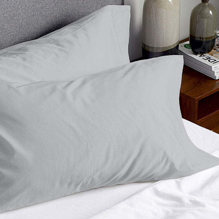 Purity Home 400 thread count cotton pillowcase pair, UK version