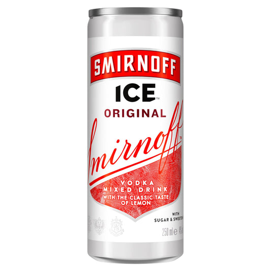 Smirnoff Ice Original 4% Vol Can 250ml GOODS Sainsburys   