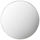 Gallery Hayle champagne round mirror 100cm, imported from the UK