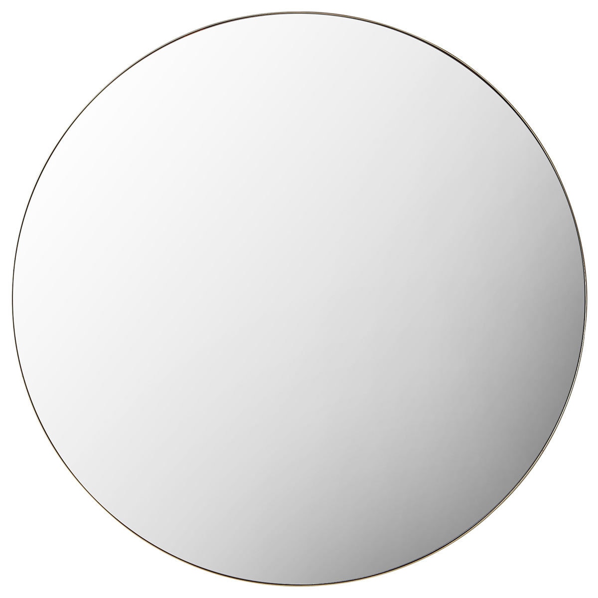 Gallery Hayle champagne round mirror 100cm, imported from the UK