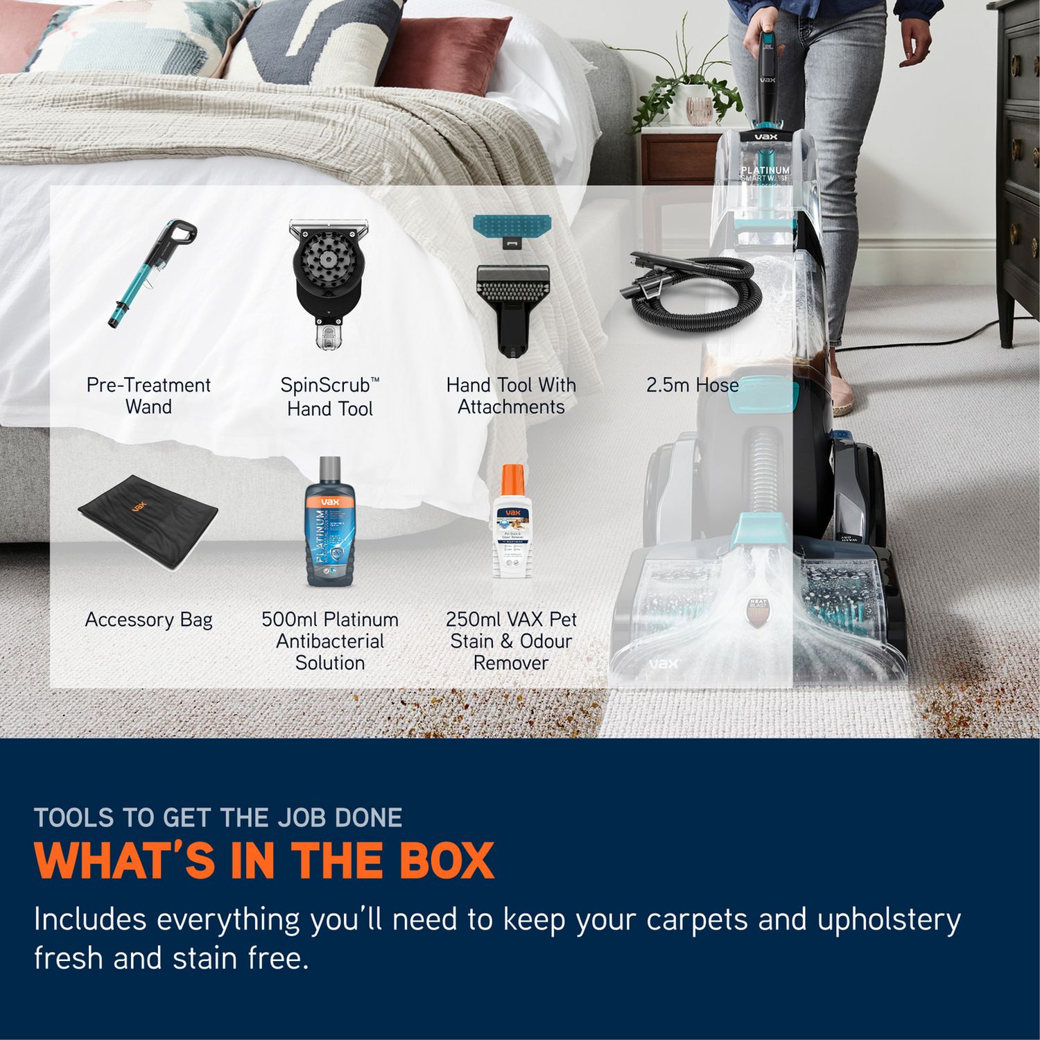 Vax SmartWash Pet carpet cleaner 8.9kg (British brand)