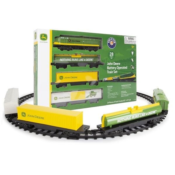 John Deere 28 piece train set interactive toy (British brand)