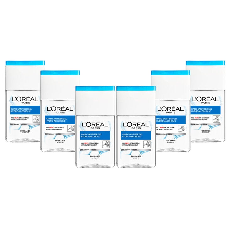 LOreal Skin Expert Hand Sanitiser Gel 6 x 125ml