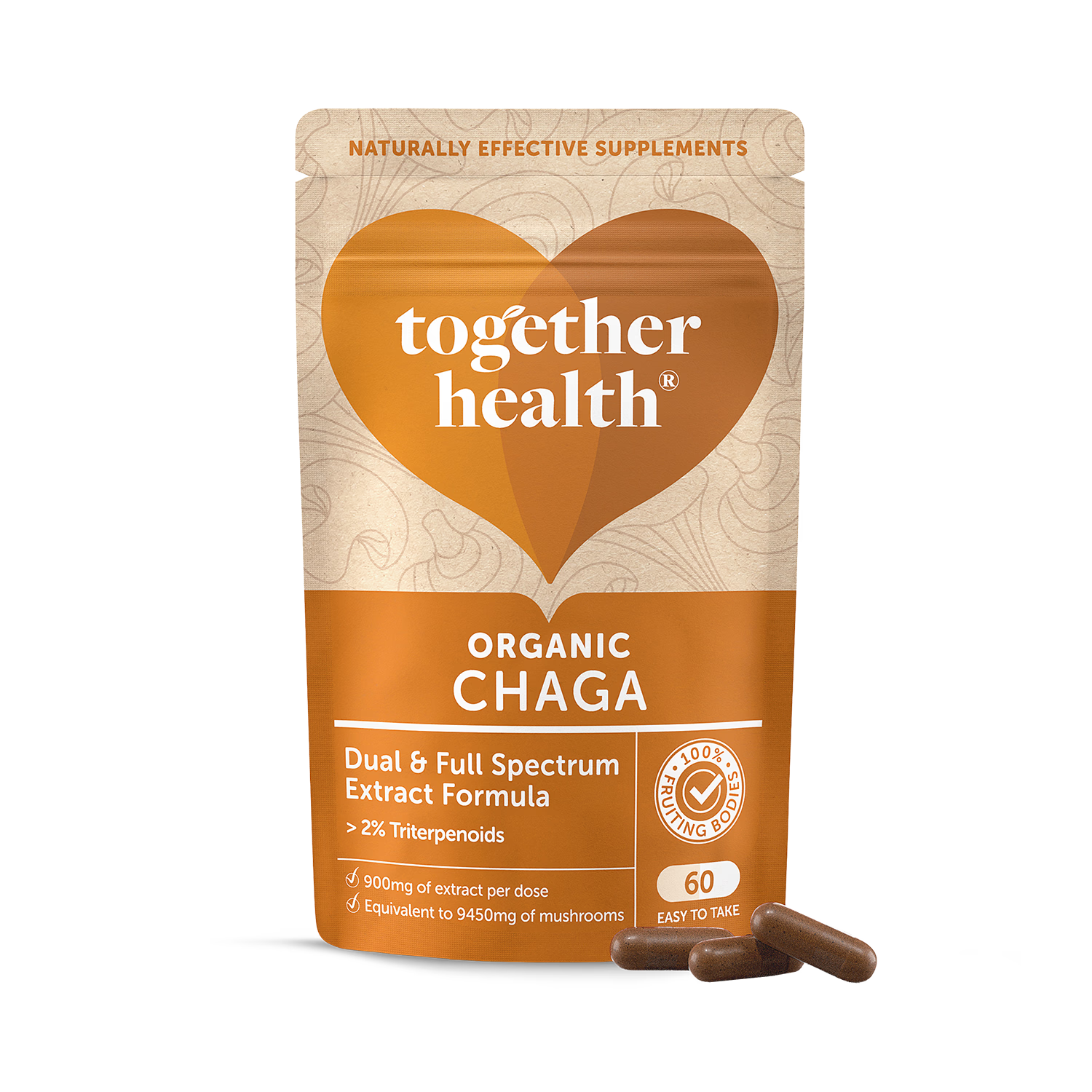 Together Health Organic Chaga 60 capsules, UK version