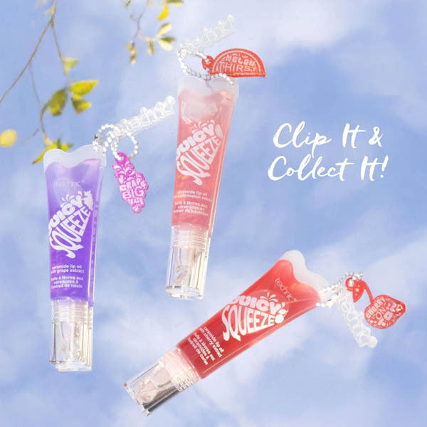 Technic Juicy Squeeze Ceramide Lip Oil Cherry On Top 12ml (British brand)