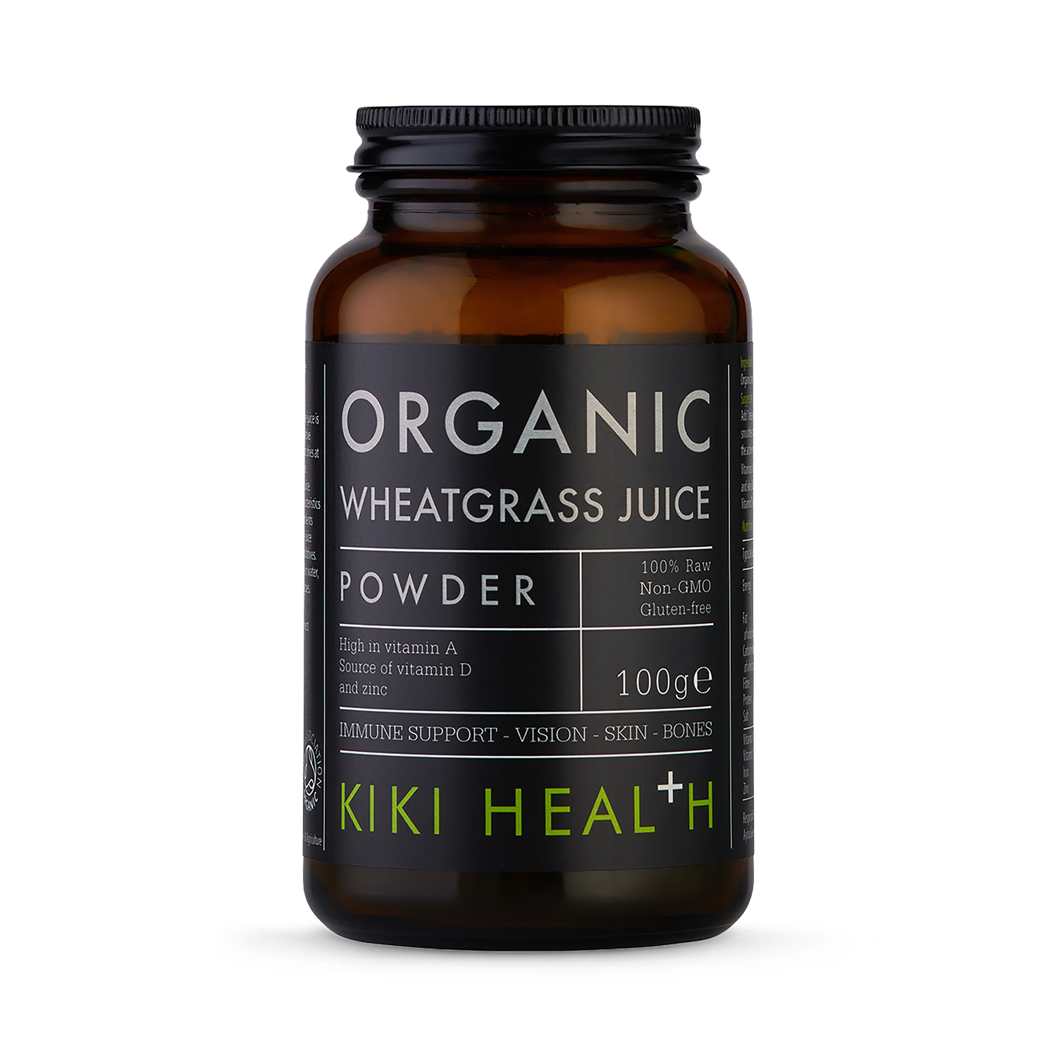 Kiki Health organic wheatgrass juice powder 100g (British brand)