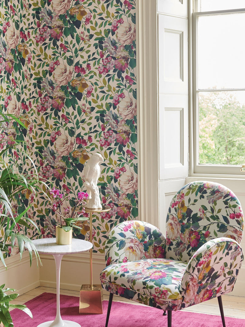 Clarke & Clarke Antique Bloom Exotica wallpaper 10M - British product