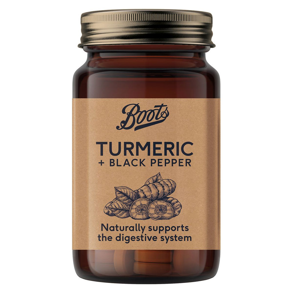 Boots Naturals Turmeric + Black Pepper 60 Tablets