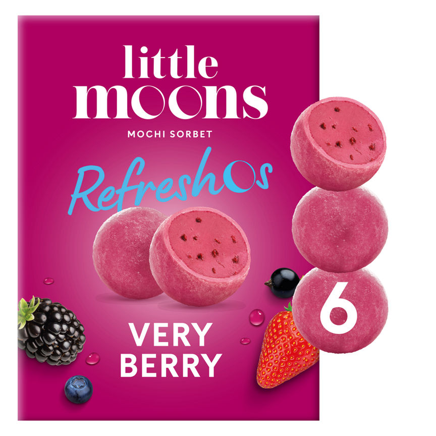 Little Moons Refreshos Vegan Very Berry Mochi Sorbet GOODS ASDA   