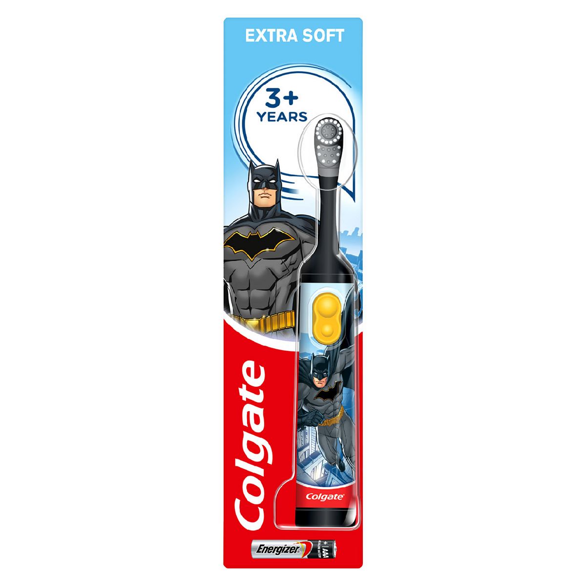 Colgate Kids Batman Extra Soft Battery Toothbrush, 3+ Years Age 3-5 Boots   