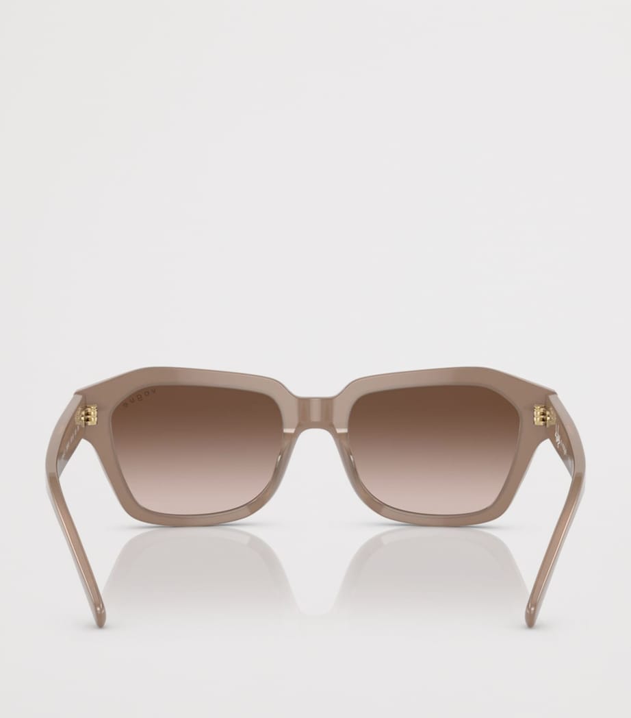 Vogue irregular acetate sunglasses with gradient lenses, UK version
