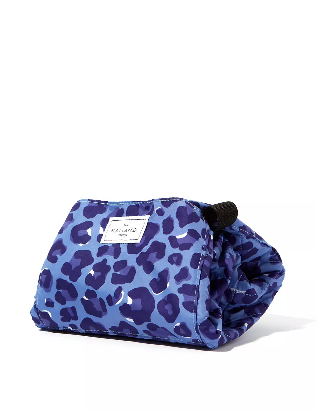 Blue Leopard Full Size Flat Lay Makeup Bag GOODS M&S   